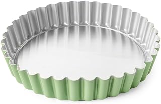 Nordic Ware Formed Quiche Tart Pan, 7.5 Cup, Aurora Green