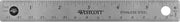 Westcott 10414 Stainless Steel Metal Ruler with Non-Slip Cork Base, 6 in