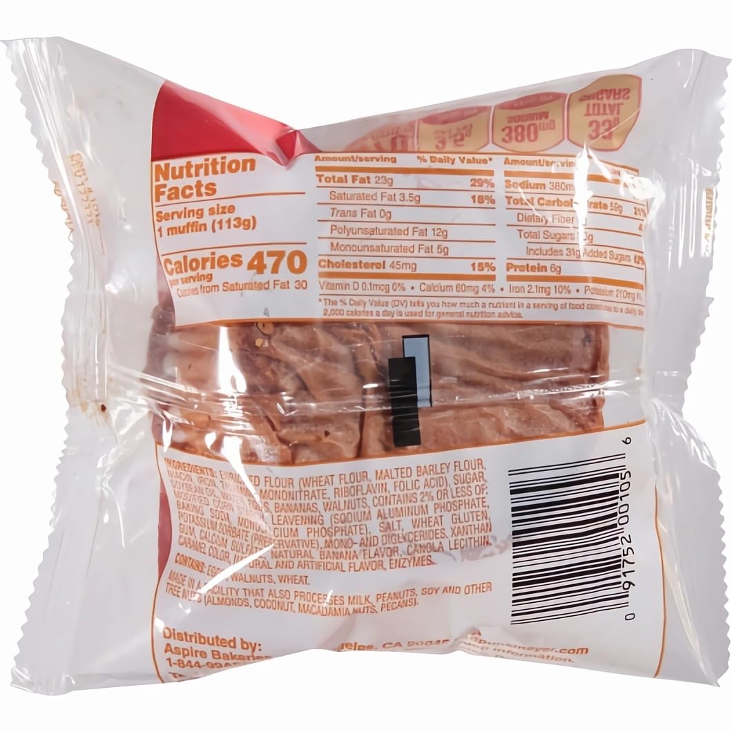 Banana Nut Muffin by Otis Spunkmeyer – 6 inches