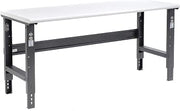 Global Industrial Adjustable Height Workbench C-Channel Leg, 72" W x 30" D