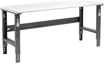 Global Industrial Adjustable Height Workbench C-Channel Leg, 72" W x 30" D