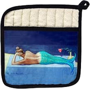 Betsy Drake PT073 Mermaid Pot Holder