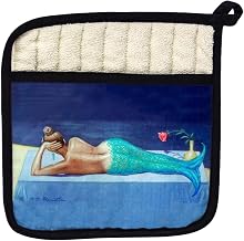 Betsy Drake PT073 Mermaid Pot Holder