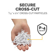 Powershred LX75 11-Sheet Crosscut Shredder (4405001) by Fellowes – 18.13"H x 12.19"W x 8.69"D, 4.8 gallons, White, Model 4405001-CC