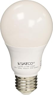 Satco S28765 Medium Light Bulb in White Finish, 4.38 inches, Frosted