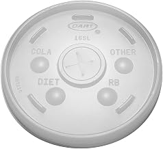 DCC16SLCT - Dart Translucent Slotted Foam Cup Lids