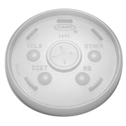 DCC16SLCT - Translucent Slotted Foam Cup Lids by DART – 16 ounce, 16.0 fluid_ounces, Polystyrene, White