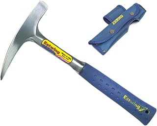 Estwing 14 oz Geological Pointed Tip Rock Pick W/Blue Nylon Sheath - E3-14P & 23
