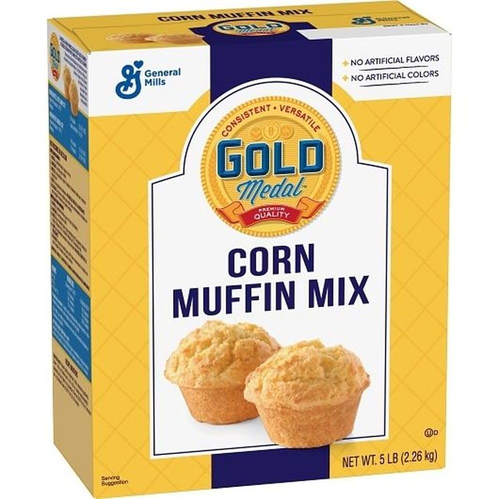Gold Medal Corn Muffin Mix by General Mills – 80 Ounce (Pack of 6), Pack of 6
