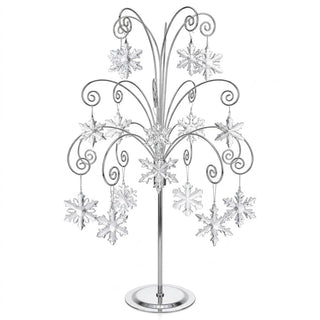 HOHIYA Metal Ornament Tree Stand, 20 Inch Height, Silver