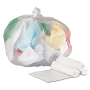 Z6639LN GR1 33 Gallon 9 mic 33 in. x 39 in. High-Density Can Liners - Natural (25 Bags/Roll by Boardwalk – 1 Count (Pack of 500), 33.0 gallons, High-Density Polyethylene (HDPE)