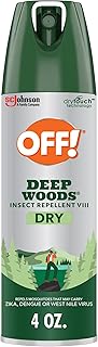 OFF! Deep Woods Insect Repellent Aerosol, Dry, Non-Greasy Formula, Bug Spray with Long Lasting Protection from Mosquitoes, 4 oz