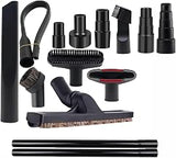 Vacuum Attachments for Tennant V-CAN-10, 1-1/4" 1-3/8" Universal Vacuum Attachments Set, with Crevice Tool Adapters Brushes Extension Wands for Home Car,13pcs