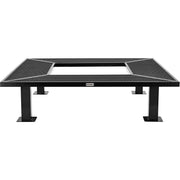 6' Square Outdoor Tree Bench by Global Industrial – 6 inches, Thermoplastic Coated Steel, Black, Model 277510BK