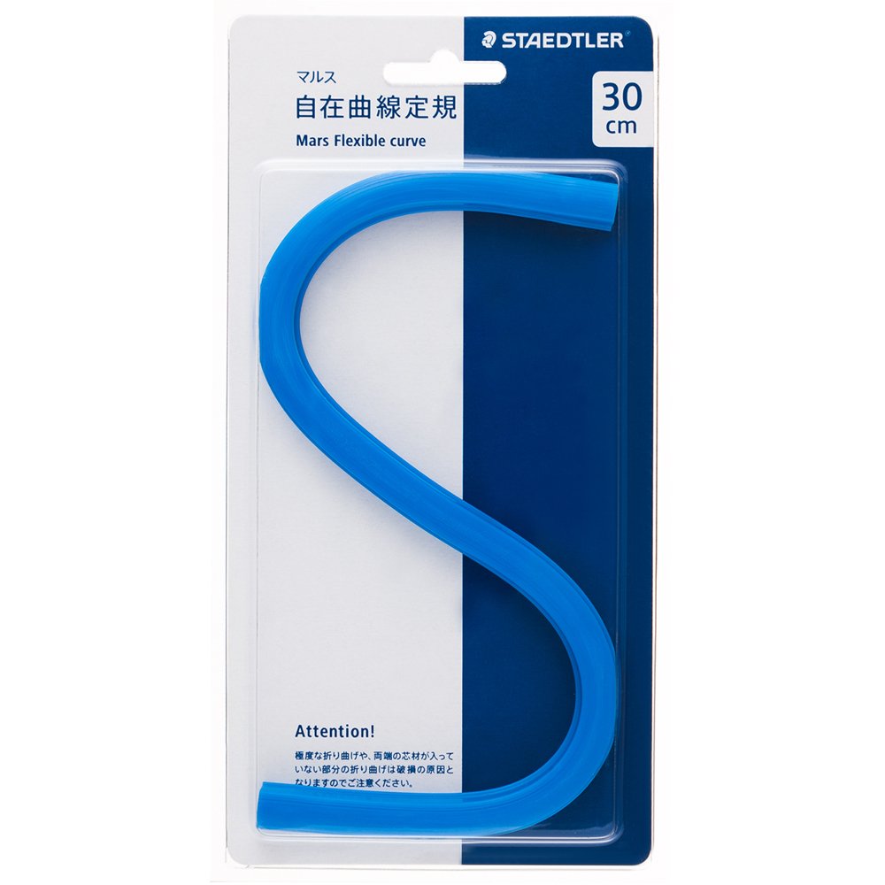 Universal Curved Ruler No Scale by STAEDTLER – Aluminum, ブルー, Model 971 64-30