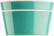 Tablecraft Marvista Collection Round Stackable Bowl and Lid, 0.5 Qt Capacity, 5" x 5" x 3.25", Jade Melamine, Space-Saving Food Container for Prep, Serving, and Organization