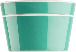 Tablecraft Marvista Collection Round Stackable Bowl and Lid, 0.5 Qt Capacity, 5" x 5" x 3.25", Jade Melamine, Space-Saving Food Container for Prep, Serving, and Organization