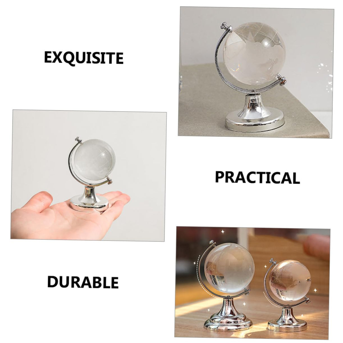 2pcs Earth Globes World Map Sphere Decorative Desktop Ornaments for for Festivals and Special Occasions Includes Solid Base for by Gogogmee – Model P37LC23R20H7C