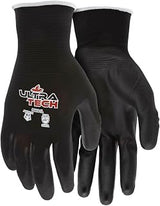 MCR Safety 96691M Work Gloves, Medium, Black, 1-Pair