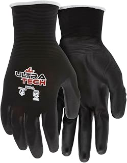 MCR Safety 96691M Work Gloves, Medium, Black, 1-Pair