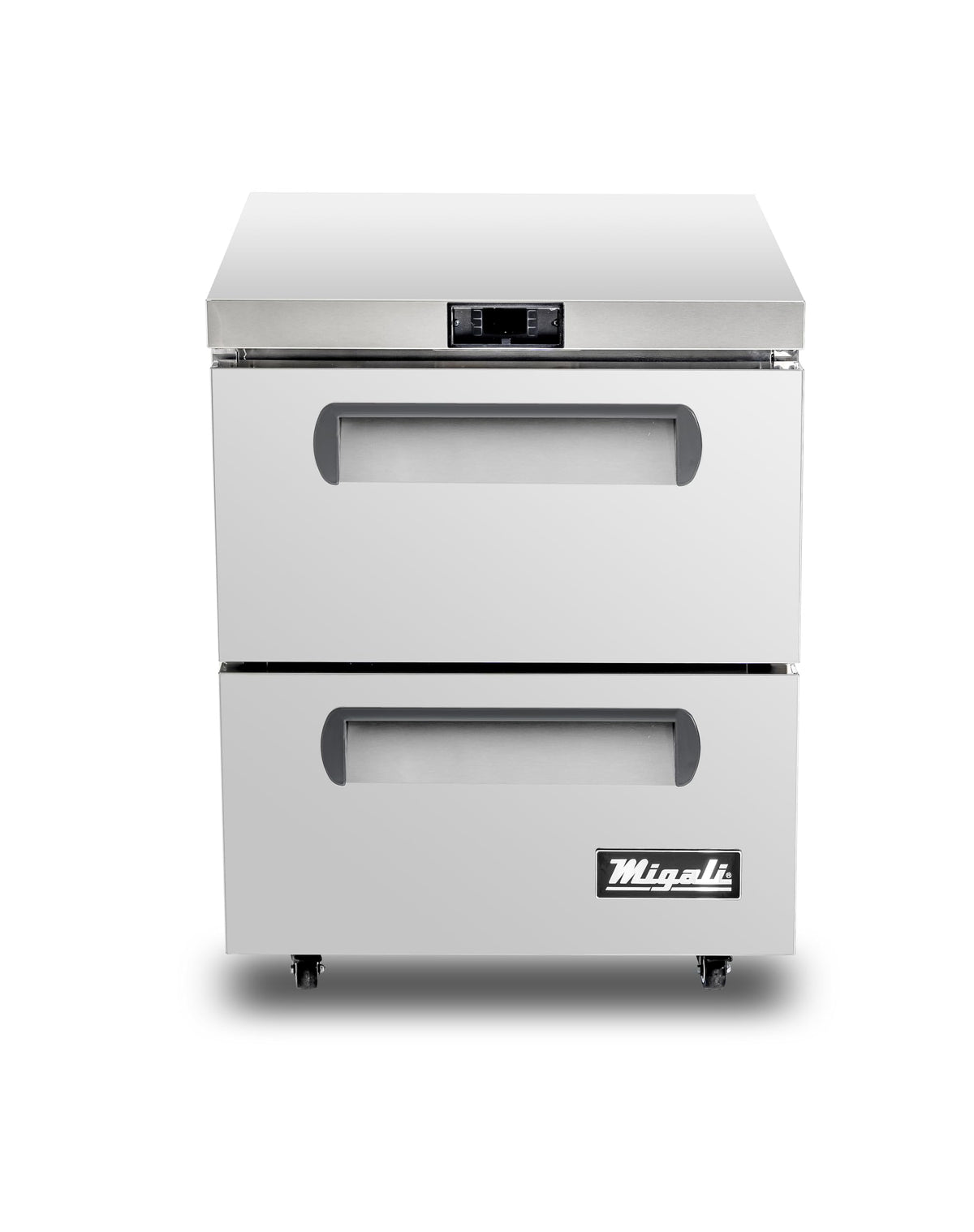 27″ Under-counter & Work Top Freezer with Drawers by Migali – 6.5 cubic_feet, Stainless Steel, Model C-U27F-D-HC