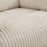 Corduroy Swivel Glider Recliner with 360-Degree Swivel by Starlight Canyon Home – Corduroy, Beige