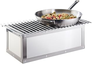 Cal-Mil 3391-55 Urban Chafer Alternative, 9.5" Height, 22" Width, 7.5" Length, Stainless Steel