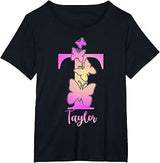 Taylor, Cute Personalized Butterfly Custom Kids Girls Name T-Shirt