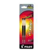 Dr. Grip Center of Gravity Ballpoint Ink Refill by PILOT – 2 Count (Pack of 1), Plastic, Black, Model 77271