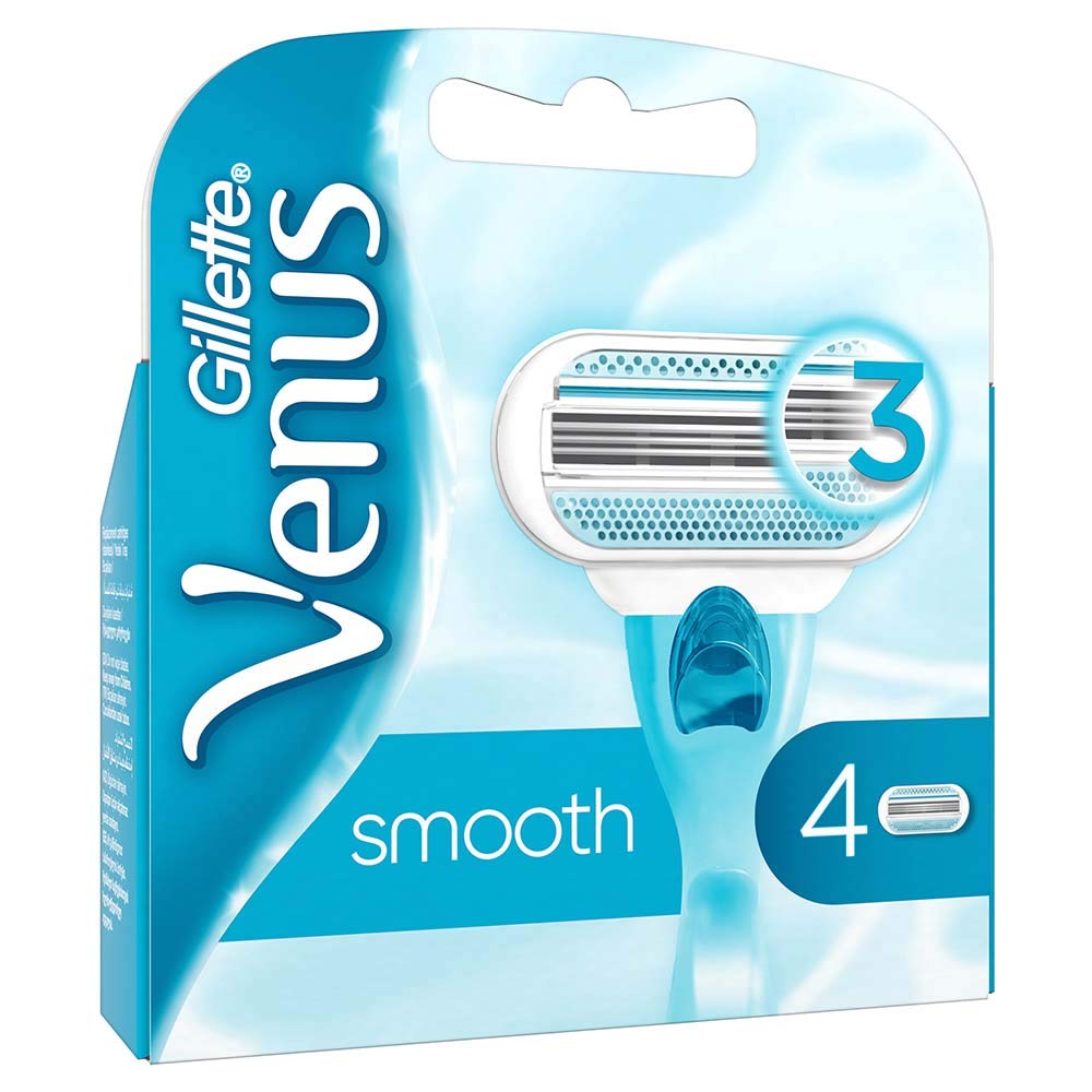 Venus Smooth Razor Blade Refills by Gillette – Pack of 4, Model 75074661