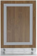 HUBERT Countertop Sign Holder Bamboo T-Base - 5 1/2" L x 8 1/2" H