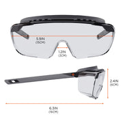 Ergodyne Clear Lens / One Size / Clear Lens Matte Black Frame Safety Glasses