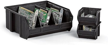 Quantum Conductive Ultra Bin - 8-1/4 X11x7" - Black - Lot of 6