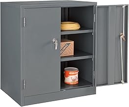 Global Industrial Counter Height Cabinet with Locking Lever Handle, 2