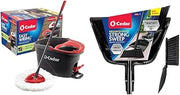 Bundle of O-Cedar EasyWring Microfiber Spin Mop + O-Cedar Indoor & Outdoor Strong Sweep Broom & Brush