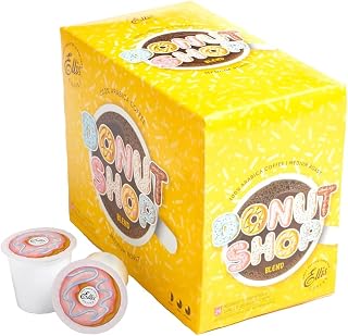 ELLIS COFFEE Donut Shop - Medium Roast - Single Serve Coffee Pods - 24 Coffee Pods