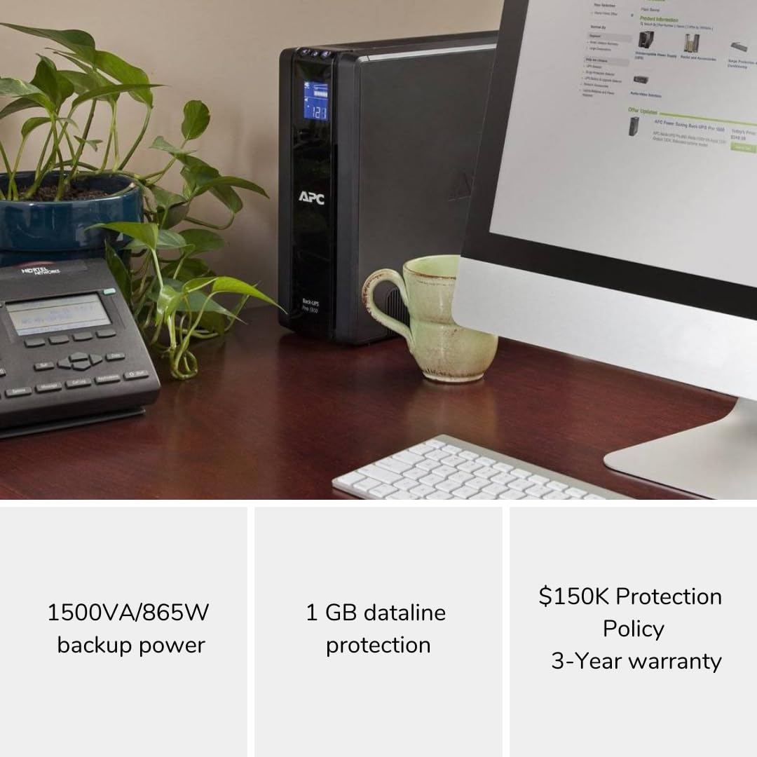 APC BR1500G / Black / BR1500G UPS Uninterruptible Power Supply (UPS)