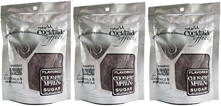 Rokz Chocolate Cocktail Sugar, Drink Rimmer 5 Oz bag (3 Pack)