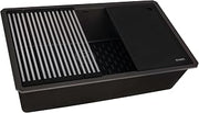 Ruvati 32-inch Granite Composite Quartz Undermount Workstation Kitchen Sink Espresso - RVG2306ES