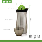 Cocktail Shaker Barware Stainless, 1 Count by Tovolo – One Size (Pack of 1), 24 ounces, Stainless Steel, Model 81-9264