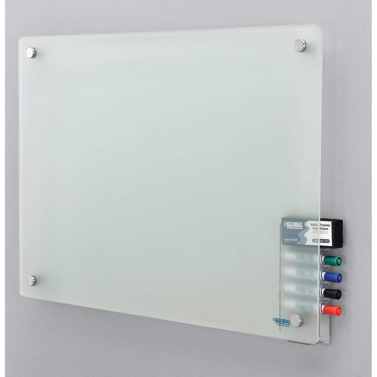 Global Industrial 36"W x 24"H / Frosted / Industrial Dry Erase Boards