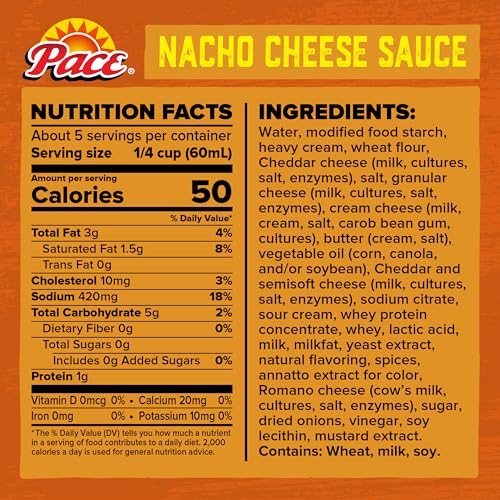 Pace 10.5 Ounce (Pack of 1) / Medium Cheese / 1 Processed Cheese