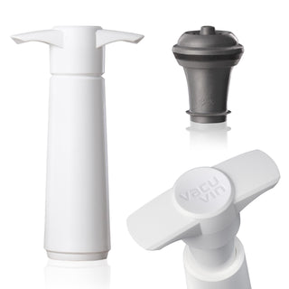 Wine Saver Preserver Pump and Stopper White by Vacu Vin – White,Grey,Red