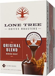 Java House Lone Tree Single-Serve Coffee Pods – Premium 100% Arabica Liquid Concentrate – Smooth & Bold Medium Original Roast – 12 Pods – Ready Hot or Iced