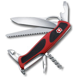 Ranger 79 M Grip Swiss Army Knife by Victorinox – 130mm, Acrylonitrile Butadiene Styrene, Red, Model 0.9563.MC