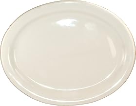 ITI-VA-13 Valencia 11-1/2-Inch by 9-1/4-Inch Platter, 12-Piece, American White