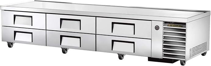 True S/S 110"W 6-Drawer Refrigerated Chef Base