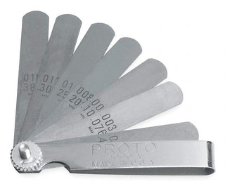 SET FEELER GA 9 BLADE by Proto – 3.5"L x 0.6"W x 0.4"H, Steel, Model J000A