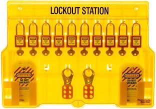 Master Lock 1483BP410 Lockout Tagout Padlock Station