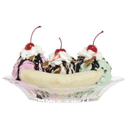 Banana Split Dish 8 Ounce Clear SAN 12 Per Case by HUBERT – 8 ounce, Plastic, Clear, Model H/BAS-8